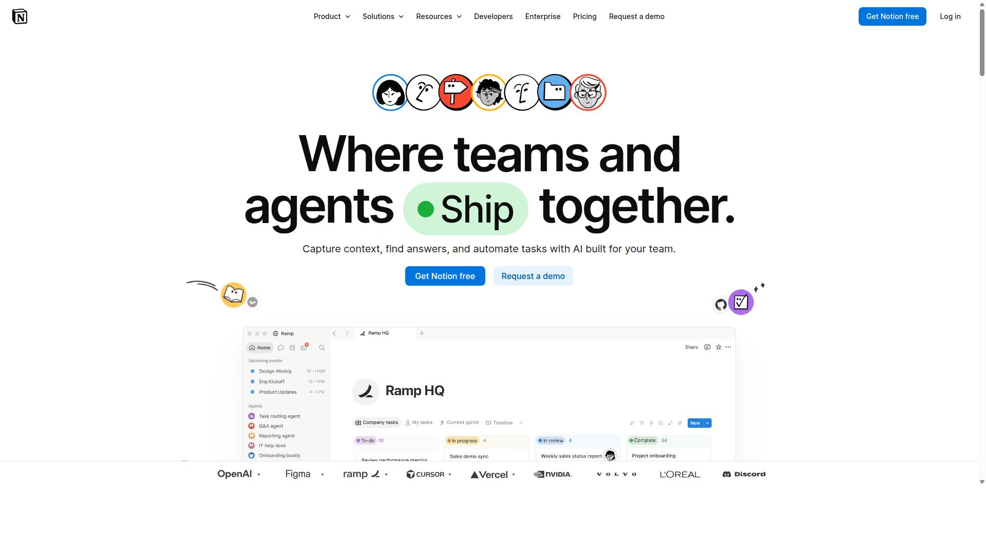 Notion AI website